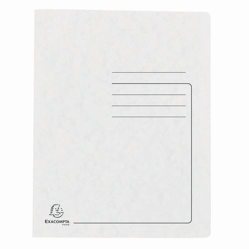 Chemises à Lamelle Carte Lustrée - A4-blanc