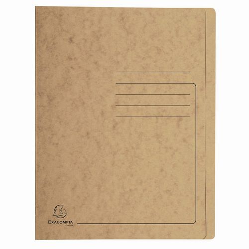 Chemises à Lamelle Carte Lustrée - A4-tabac