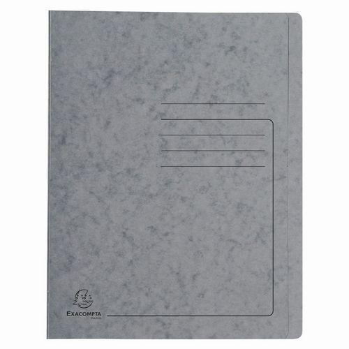 Chemises à Lamelle Carte Lustrée - A4-gris