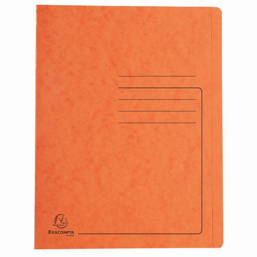 Chemises à Lamelle Carte Lustrée - A4-orange