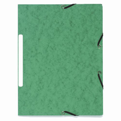 Chemises à lastiques 3 Rabats Carte Marbrée Recyclée Vert