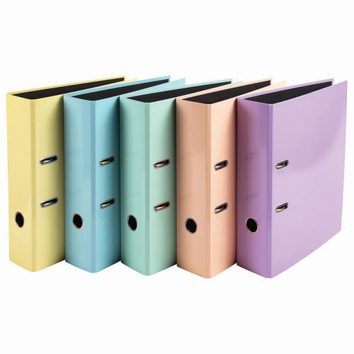 Lot De 10 Classeurs à Levier Prem'touch Dos 80mm Assorties