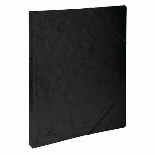 Classeur 2 Anneaux 15mm Carte Lustrée Imprimée - A4-noir