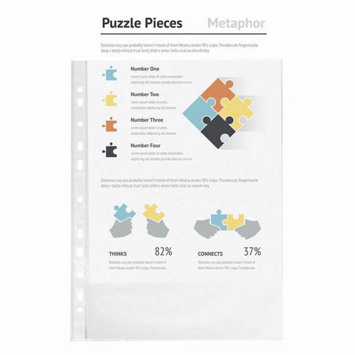 Sachet De 100*10 Pochetttes Perfor. Pp 5/100e A5-cristal