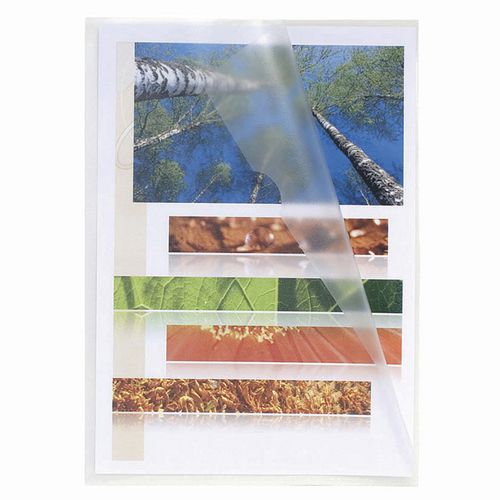 Sachet 100x10 Pochettes Polypropy. Grainé 12/100e A5-cristal