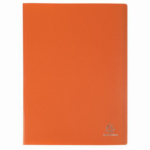 Protège-doc En Pp 5/10e Opak Poch. Cristal 160 Vues -orange