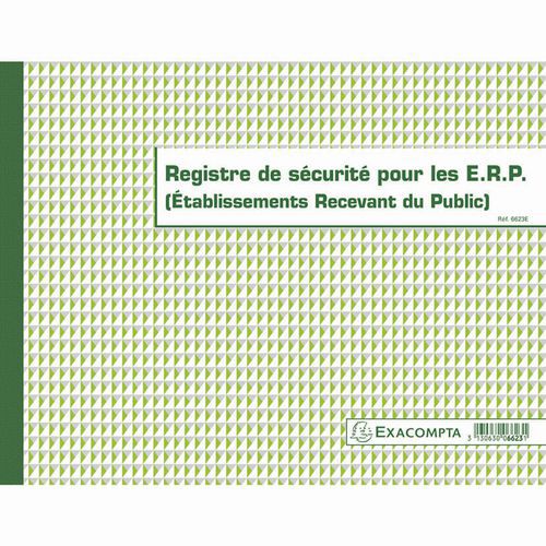 Piqûre Registre De Sécurité Pour Les Erp