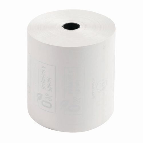Bobine Pour Caisse 1 Pli Thermique Sans Phenol.-blanc