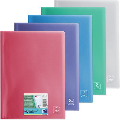 Protege-docs Oxford 2nd Life A4 40poch Pp Jeu De 10