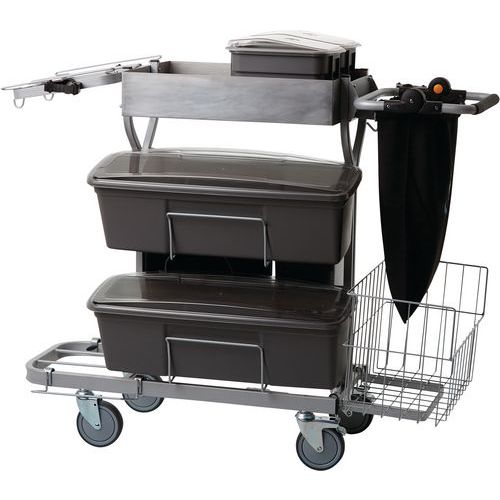Compact Cleaning Trolley Plus 60 Cm Grise