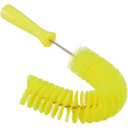 Brosse à Main Flexible Avec Pas De Vis Ø55 Mm 360 Mm Jaune
