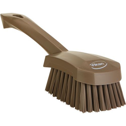 Brosse à Main Manche Court 270 Mm Dur Marron