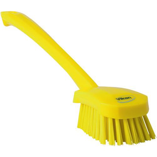 Brosse à Main Manche Long 415 Mm Dur Jaune