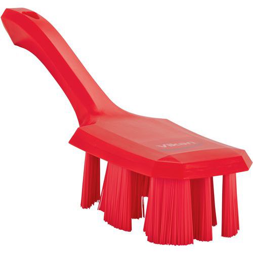 Ust Brosse à Main Manche Court 260 Mm Dur Rouge