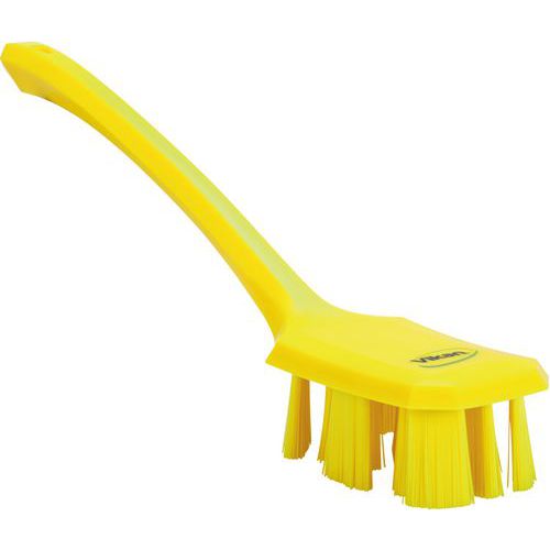Ust Brosse à Main Manche Long 395 Mm Dur Jaune
