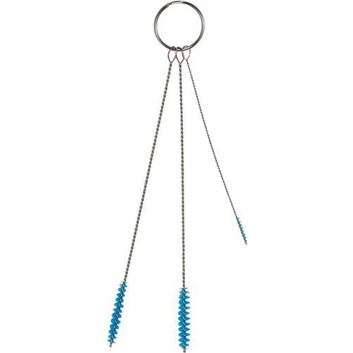 Ensemble De 3 Brosses Ø2 Ø5 Ø6 Mm Souple Bleu