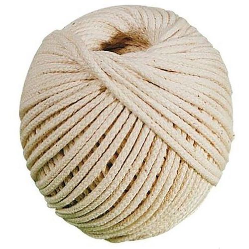 Lot de 10 - Cordeau Coton Tressé En Pelote - 3mm - 24m