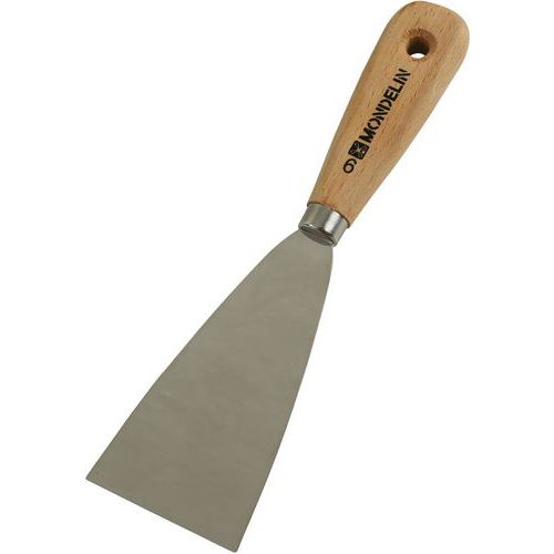 Mondelin - Couteau à reboucher inox manche bois - 7cm - Lame Inox - Outillage spécialisé