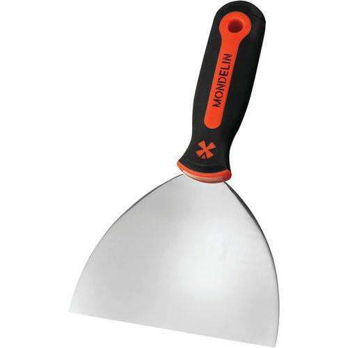 Mondelin - Couteau américain inox manche bi-matière 127mm - Lame Inox - Outillage spécialisé