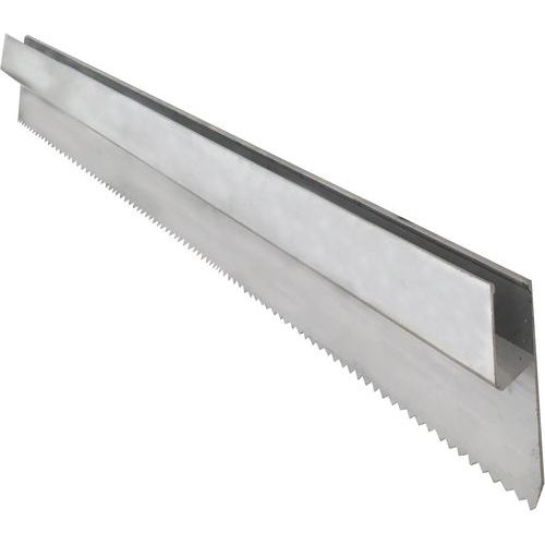 Mondelin - Règle H crantée pour plâtre - 1m - Outil spécialisé métiers