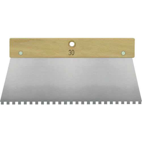 Lot de 5 - Spatule À Colle Dents Carrées - 30 Cm - 10x10x10mm