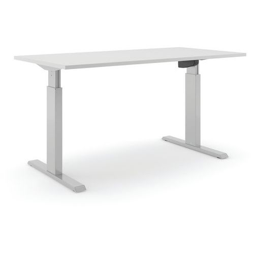 Bureau Réglable Aluforce Pro 140 M - 180x80cm - Argent Gris