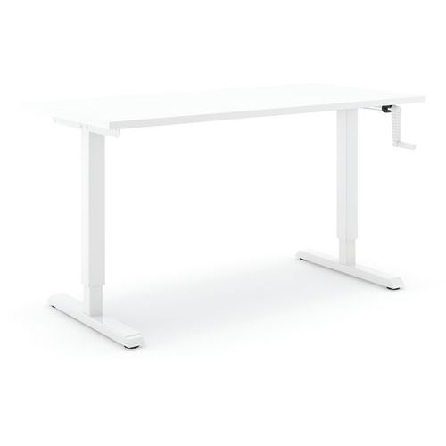 Actiforce - Bureau réglable Steelforce Pro 300 HC - Blanc - Ergonomique et Télétravail - 138x67cm - 60kg