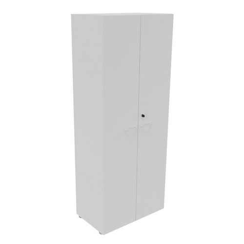 Armoire 2 Portes Battantes 80x201 Cm Blanc