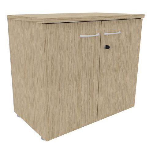 Armoire 2 Portes Battantes 80x72 Cm Chêne Fil