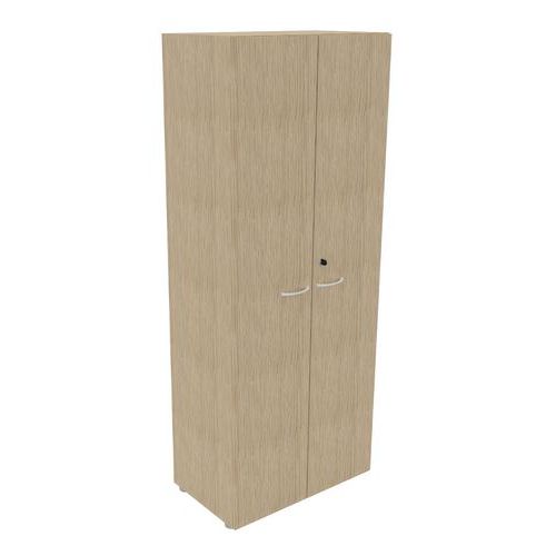 Armoire 2 Portes Battantes 80x201 Cm Chêne Fil
