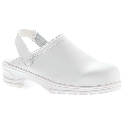 Sabot De Sécurité En Cuir Blanc Pointure 44