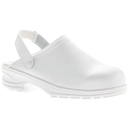 Sabot De Sécurité En Cuir Blanc Pointure 45