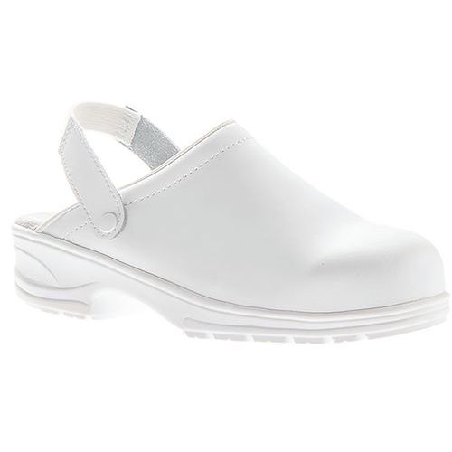Sabot De Sécurité En Cuir Blanc Pointure 48