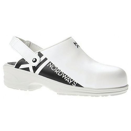 Sabot De Sécurité En Cuir Coloris Blanc Pointure 35