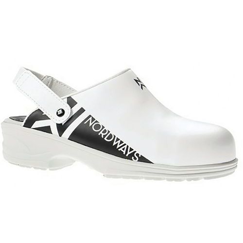 Sabot De Sécurité En Cuir Coloris Blanc. Pointure 38