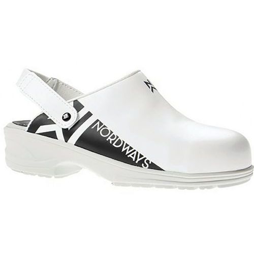 Sabot De Sécurité En Cuir Coloris Blanc. Pointure 44