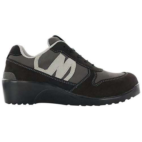 Chaussure Séurité Femme à Talon Compensé Noire Et Grise T38