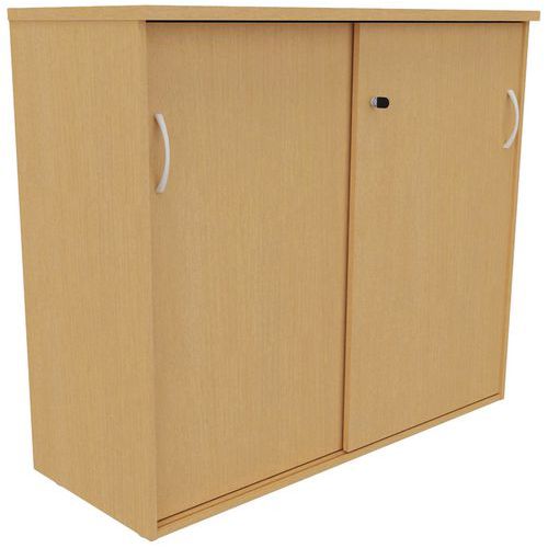 Armoire 2 Portes Coulissantes 143x72 Cm Hêtre