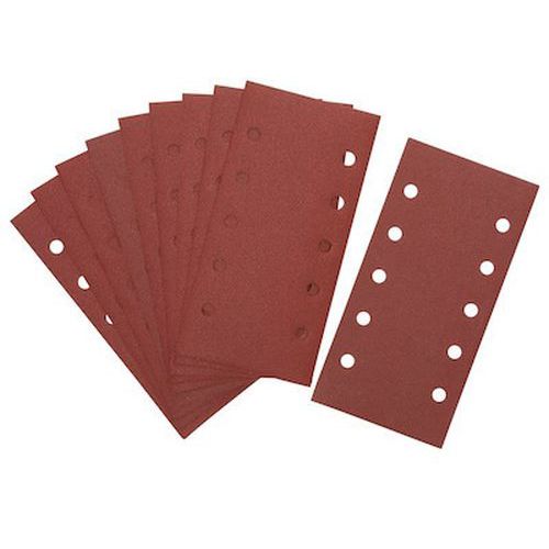 Dewalt - Feuille abrasive velcro 1/2 - Grain 80 Moyen - 10 perforations - 228x115mm