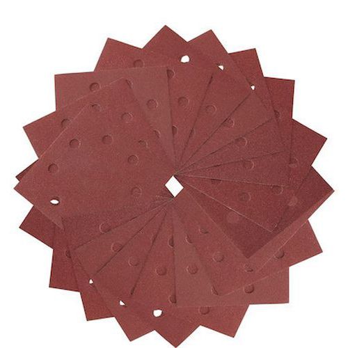 Dewalt - Papier abrasif pour ponceuse vibrante 1/4 feuille - 115x115mm - Grain 40 - Lot de 25 pièces - Usage intensif