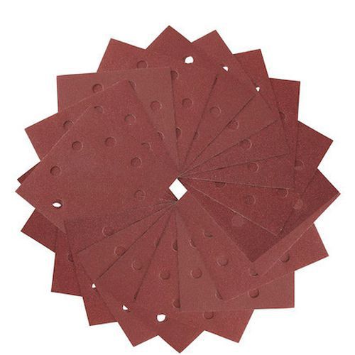 Dewalt - Papier abrasif pour ponceuse vibrante 1/4 feuille - 115x115mm - Grain 80 - Lot de 25 pièces