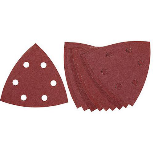 Lot de 10 - Abrasif Velcro Pour Ponceuse Delta 6 Perforations - Grain 240
