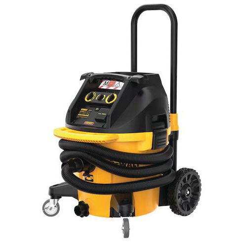 Dewalt - Aspirateur eau et poussières 38L Classe M - 1400W - Noir/Orange - Idéal chantier