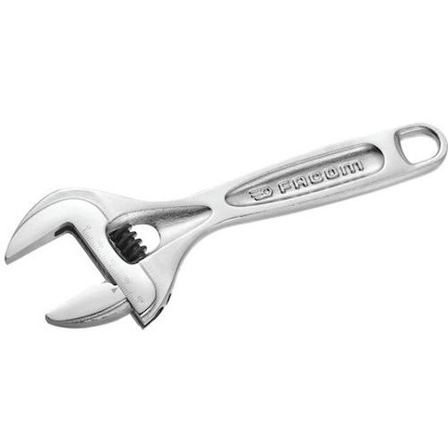 Facom - Clé à molette courte 8" - Manche chromé - Ouverture XL 40 mm - Outil professionnel durable