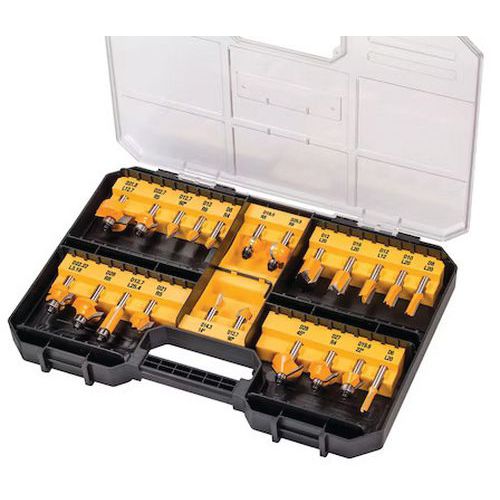 Dewalt - Coffret 22 Fraises Défonceuse - Accessoire Outillage Électroportatif