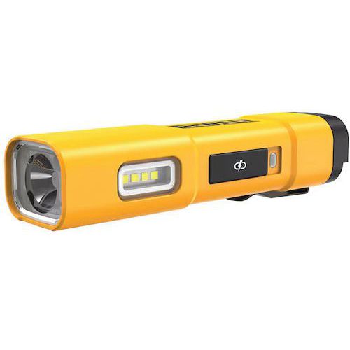 Dewalt - Lampe de poche USB-C Jaune 1000 lm - Rechargeable IP65 - Autonomie 6.5h