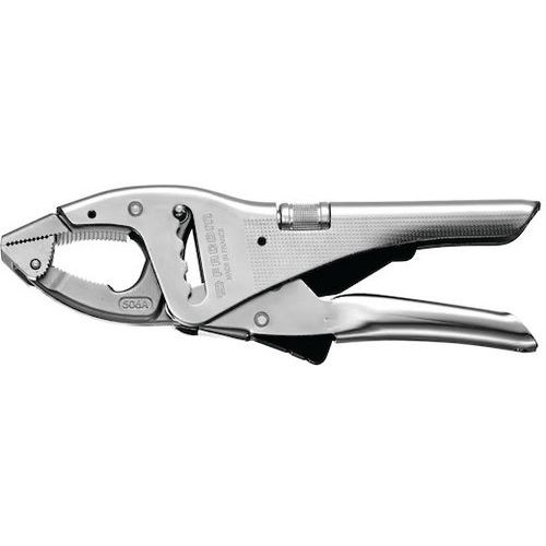 Facom - Pince-étaux à bout de becs articulés - 250 mm - Chrome - Serrage précis