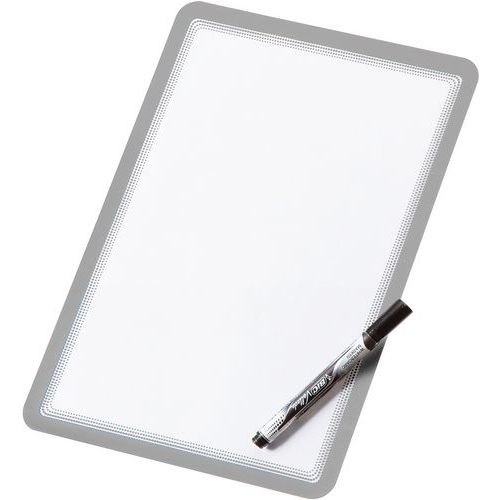 Pochette Magneto Dry Erase Gris