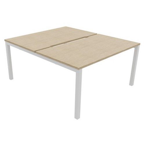 Buronomic - Bureau départ L140xP163 Chêne - Éco-responsable - Garantie 10 ans - Contemporain