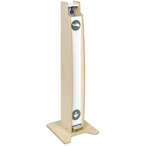 Distributeur De Gel Hydroalcoolique Mains Libres Mc - Bouleau / Blanc